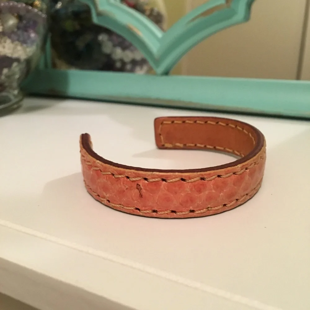 Tan Leather Wrap Bracelet - Adjustable